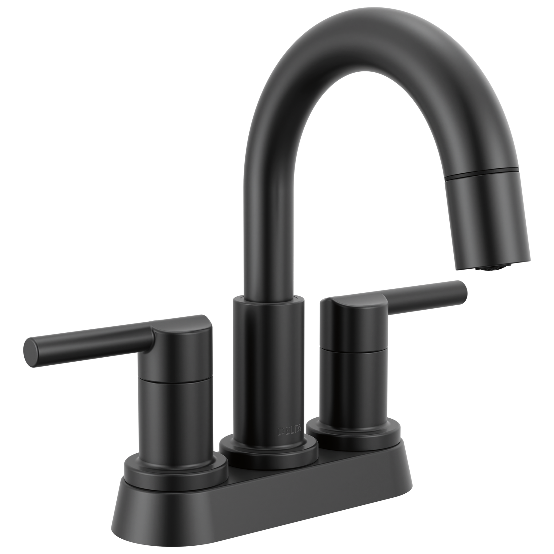 DELTA FAUCET Delta 25749LF-BLPD Nicoli Two Handle Centerset Pull-Down Bathroom Faucet