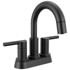 DELTA FAUCET Delta 25749LF-BLPD Nicoli Two Handle Centerset Pull-Down Bathroom Faucet
