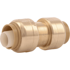SHARKBITE SHARK U006LF 3/8-Inch Push-to-Connect Brass Coupling