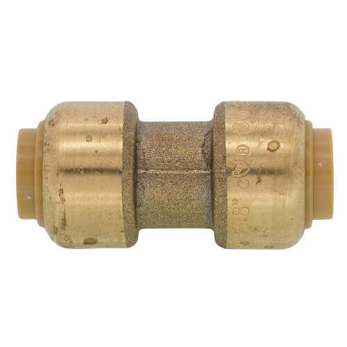 SHARKBITE SHARK U006LF 3/8-Inch Push-to-Connect Brass Coupling