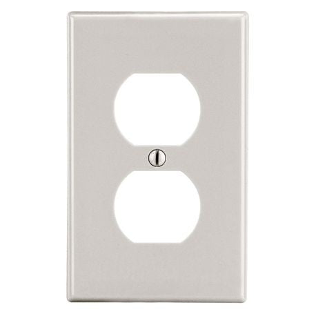 HUBBELL Hubbell Wiring Device-Kellems P8LA Wallplate, 1-Gang, 1 Duplex Replacement MPN