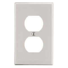 HUBBELL Hubbell Wiring Device-Kellems P8LA Wallplate, 1-Gang, 1 Duplex Replacement MPN