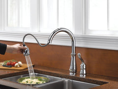 DELTA FAUCET Delta Faucet 978-DST Leland Pull Down Kitchen Faucet Chrome 1.8 GPM Water Flow