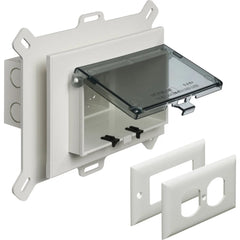 ARLINGTON Arlington DBHS1C Low Profile Inbox for New Vinyl Siding Construction Extra Duty Clear Cover