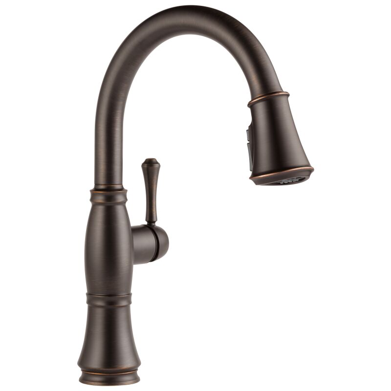 DELTA FAUCET Delta 9197-RB-DST Cassidy: Single Handle Pull-Down Kitchen Faucet with ShieldSpray Technology