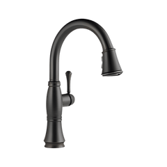 DELTA FAUCET Delta 9197-RB-DST Cassidy: Single Handle Pull-Down Kitchen Faucet with ShieldSpray Technology