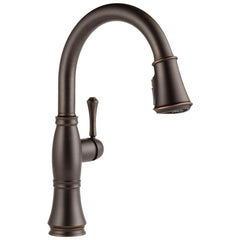 DELTA FAUCET Delta 9197-RB-DST Cassidy: Single Handle Pull-Down Kitchen Faucet with ShieldSpray Technology