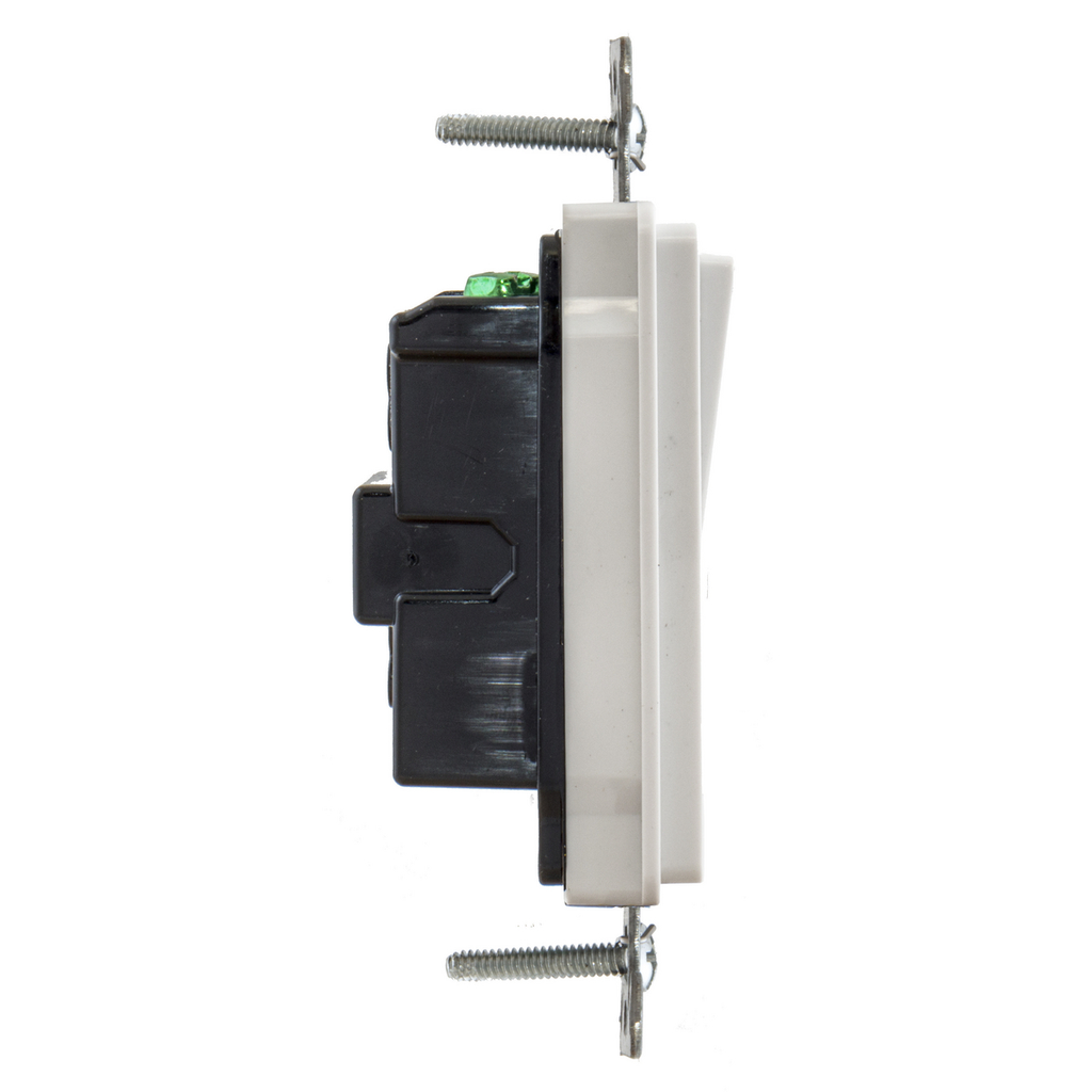 HUBBELL WIRING Hubbell Wiring Device-Kellems DS120W 20 Amp 120/277 VAC 1-Pole White Rocker Switch