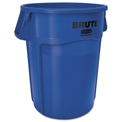 RUBBERMAID Rubbermaid Commercial FG264360BLUE BRUTE Round Container Without Lid 44 Gal Heavy-Duty Plastic Utility Waste Blue