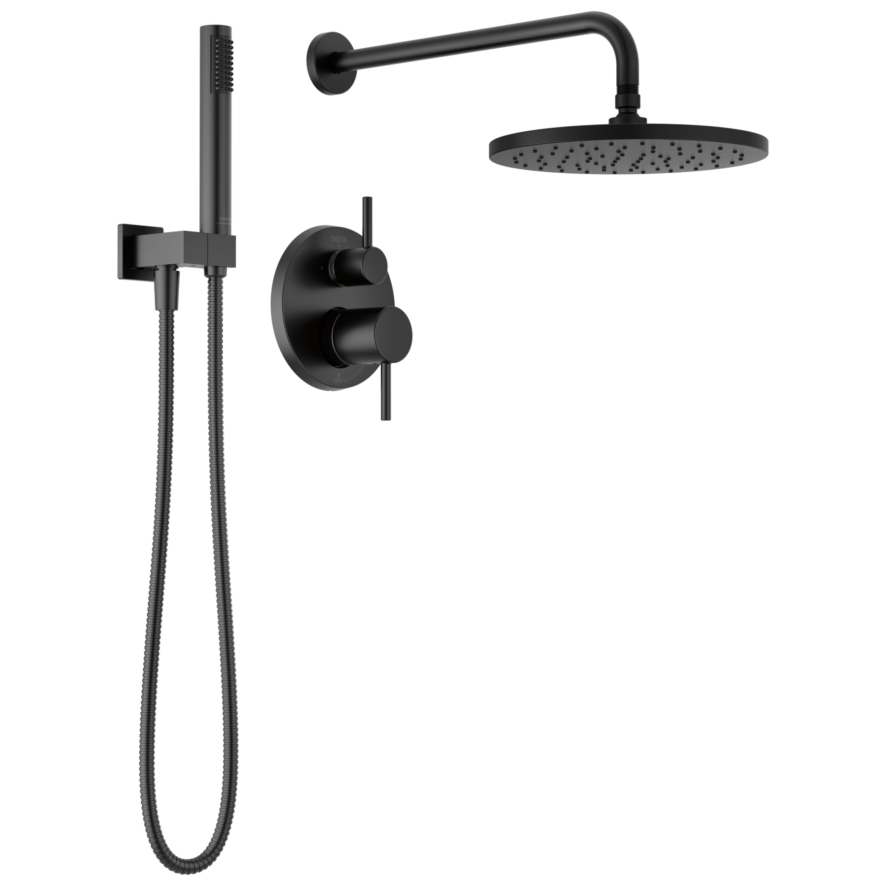 DELTA FAUCET Delta 342702-BL Monitor 14 Series Shower with Raincan, Hand Shower & Rough Valve