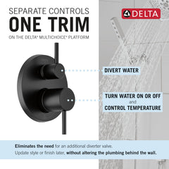 DELTA FAUCET Delta 342702-BL Monitor 14 Series Shower with Raincan, Hand Shower & Rough Valve