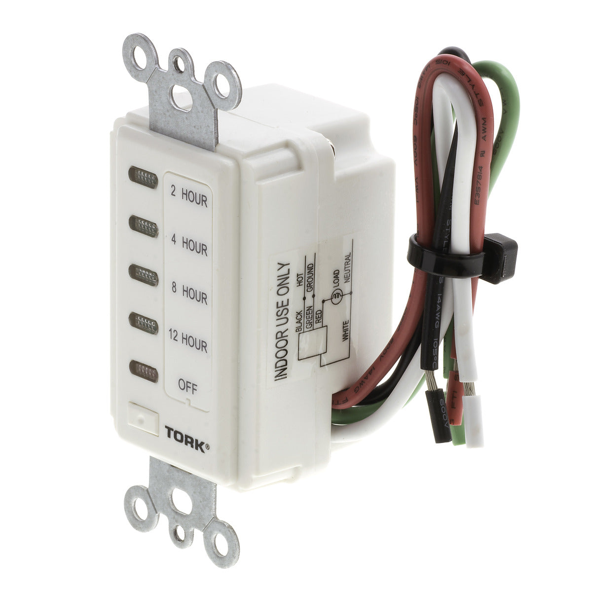 NSI INDUSTRIES Nsi Industries D212HW D Series Electronic Auto Off In-Wall Timer 12 Hours