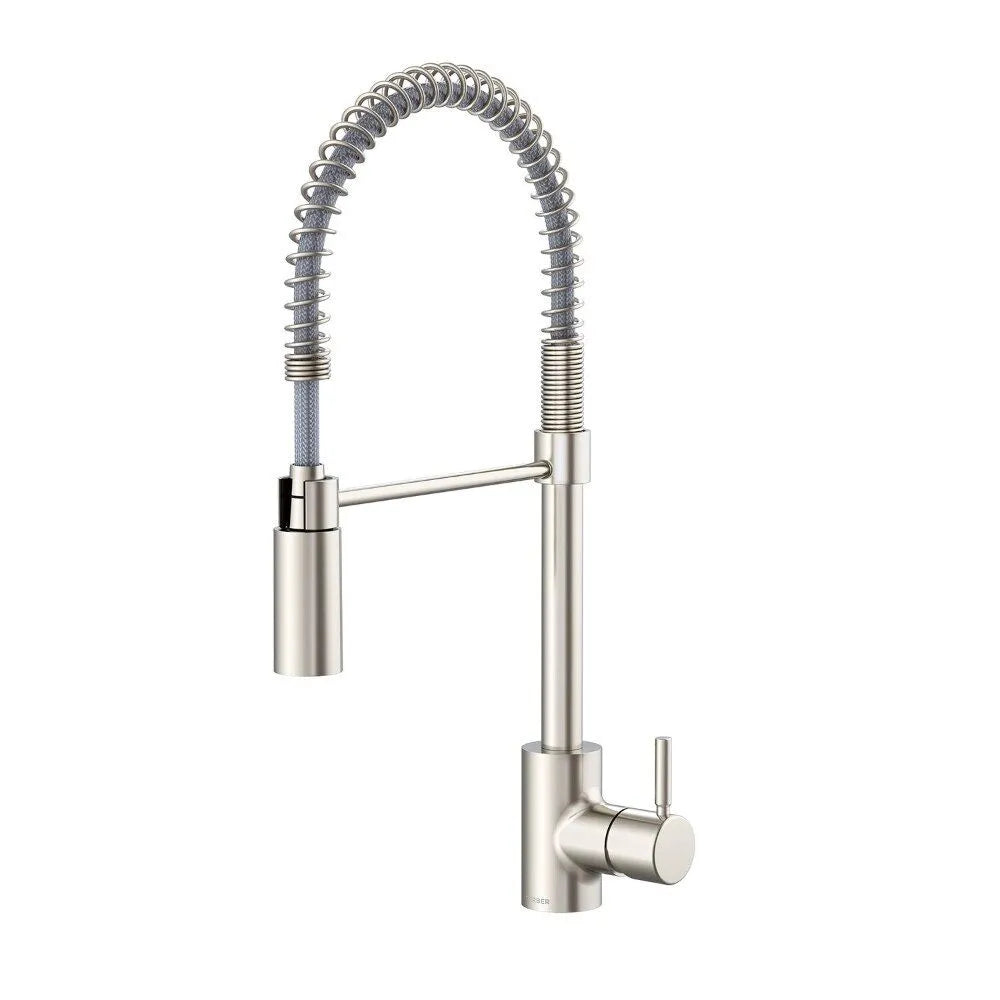 GERBER Gerber Plumbing D451288SS The Foodie Pre-Rinse Single Handle Spring Kitchen Faucet 1.75 gpm