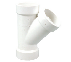 NIBCO FITTINGS 4810RR 2X1-1/2X1-1/2 IN. PVC DWV 45-DEGREE WYE
