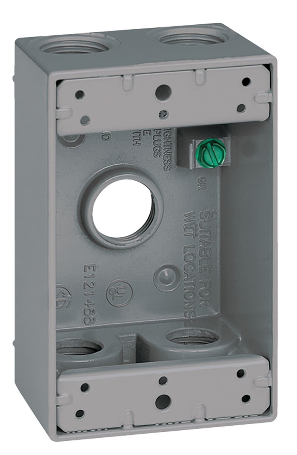 TAYMAC Hubbell SD350S 1-Gang Weatherproof Deep Box (3) 1/2 In. Outlets