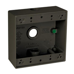 HUBBELL Hubbell Electric DB350Z Taymac Weatherproof Outlet Box 32 cu-in 2 Gangs 3 Outlets