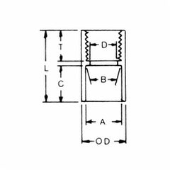 ABB INSTALLATION PRODUCTS ABB E942G Conduit Adapter 1-1/4 FEMALE REPLACEMENT MPN