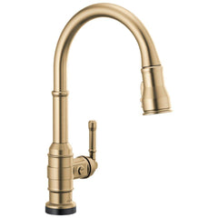 DELTA FAUCET Delta Faucet 9190T-CZ-DST Broderick Single Handle Pull Down Kitchen Faucet with Touch Activation