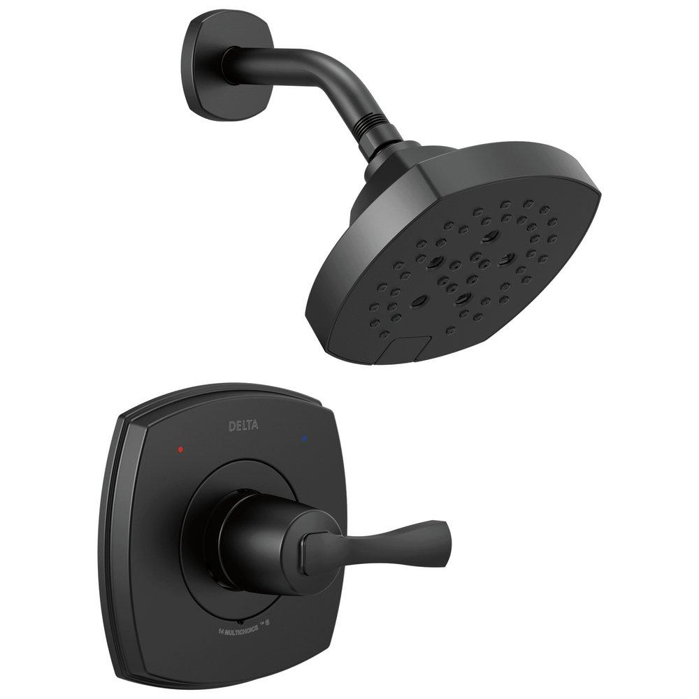 DELTA FAUCET Delta Faucet T14276-BL Stryke® Single Handle Multi Function Shower Faucet in Matte Black (Trim Only)
