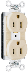 LEGRAND Pass & Seymour PT5362I PlugTail Spec Grade Duplex Receptacle 20A 125V - Ivory