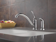 DELTA FAUCET Delta Faucet 175-DST Kitchen Faucet 1-Handle Chrome 4 - 18 in
