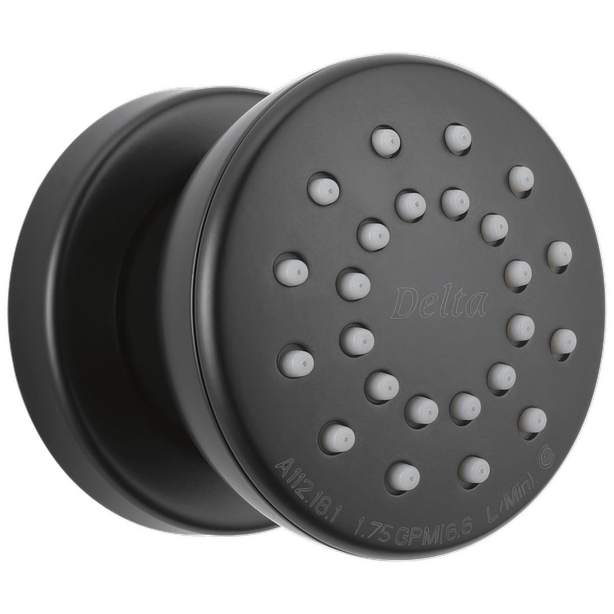 DELTA FAUCET Delta 50102-BL Surface Mount Body Spray Matte Black