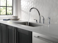 DELTA FAUCET Delta Faucet RP50781BL DeLuca 13 oz Kitchen Soap Dispenser in Matte Black