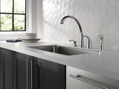 DELTA FAUCET Delta Faucet RP50781BL DeLuca 13 oz Kitchen Soap Dispenser in Matte Black