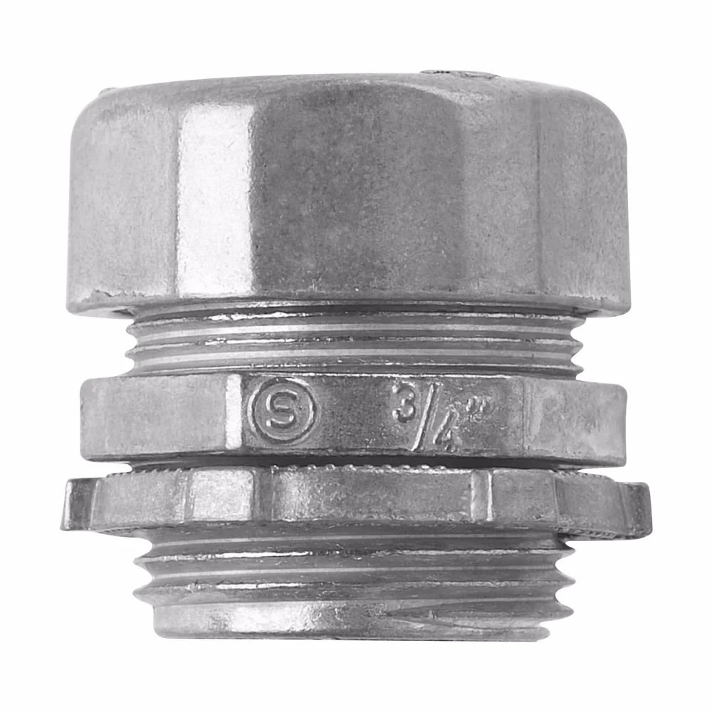 EATON Crouse-Hinds 650DC Non-Insulated Straight Compression Connector 1/2 In
