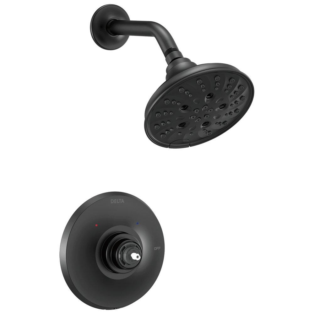 DELTA FAUCET Delta Faucet T14256-BLLHP Dorval Multi Function Shower Faucet in Matte Black (Trim Only)