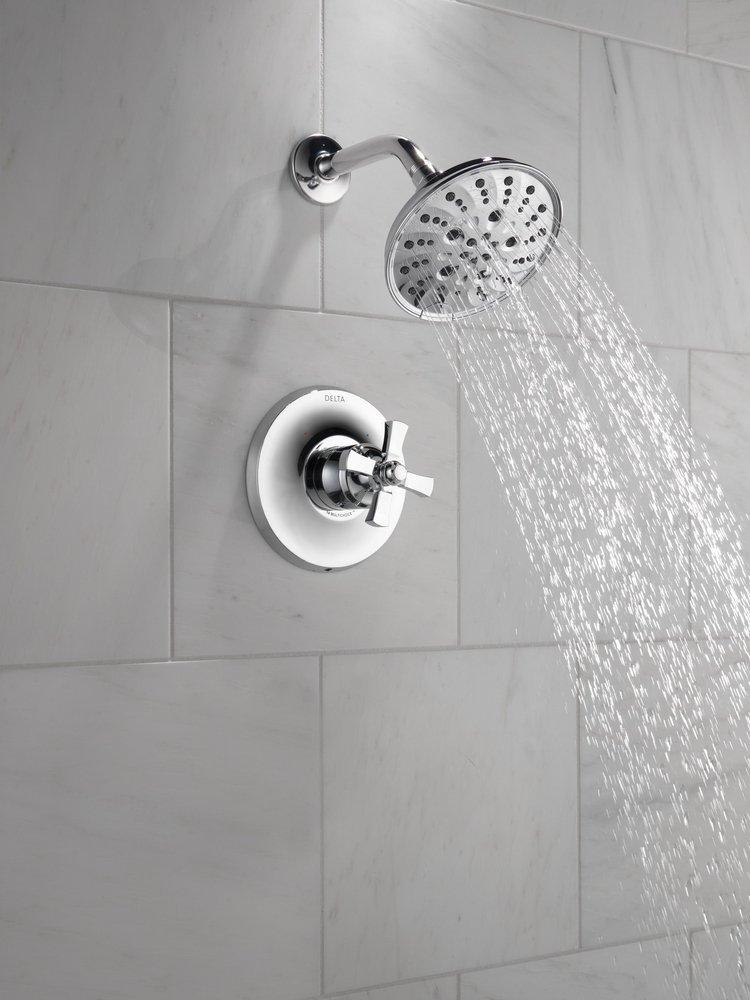 DELTA FAUCET Delta Faucet T14256-BLLHP Dorval Multi Function Shower Faucet in Matte Black (Trim Only)