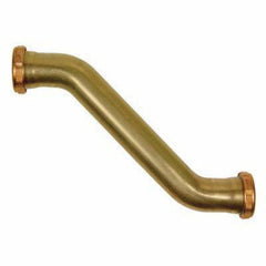 OATEY Dearborn Brass 1046a-17bn-1 Chrome 17 Gauge Brass Double Slip Joint Trap Offset 1-1/2 Inch