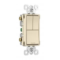 LEGRAND Pass & Seymour RCD113LA Radiant Combination Switch 15A 120V - Light Almond