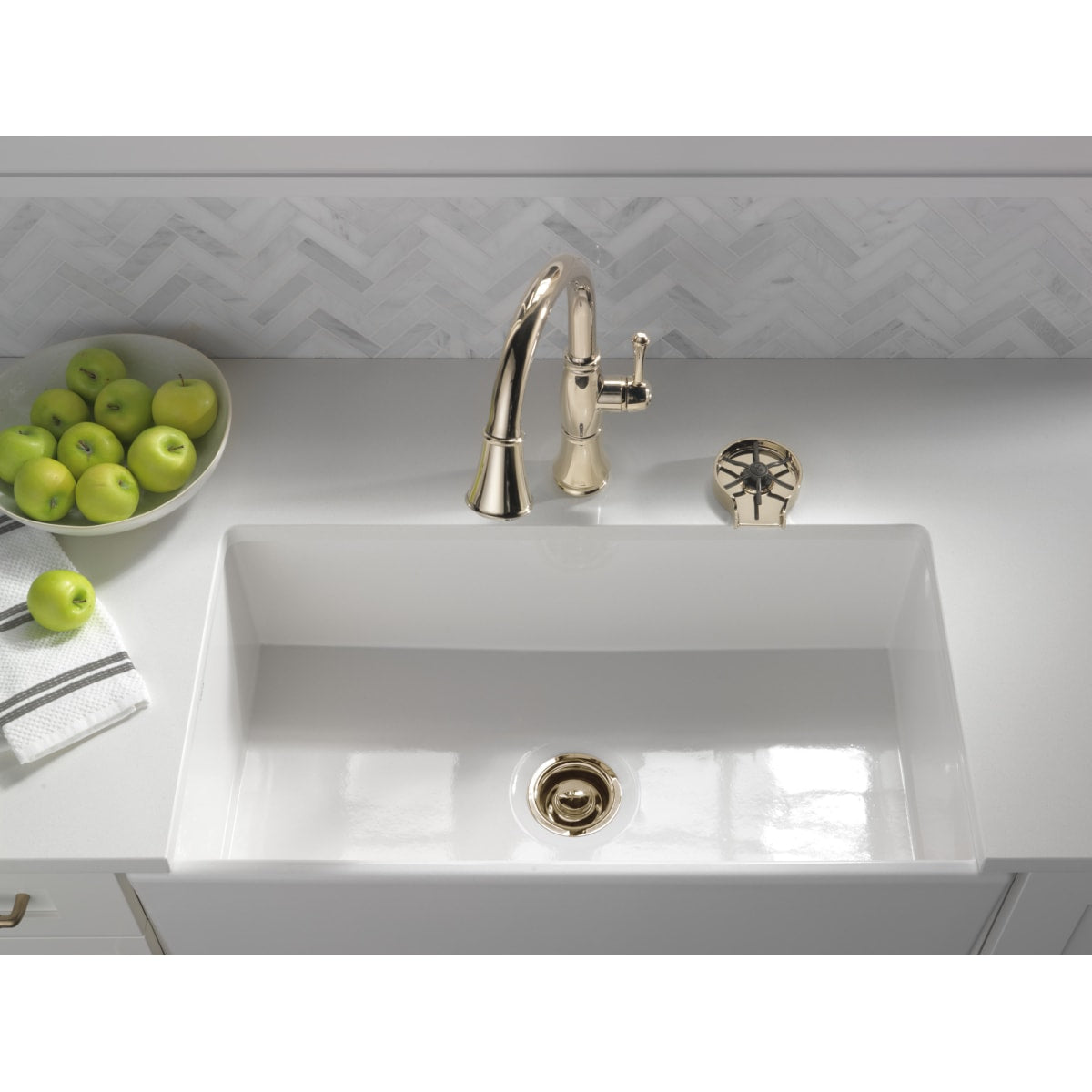 DELTA FAUCET Delta GR250-PN Metal Glass Rinser