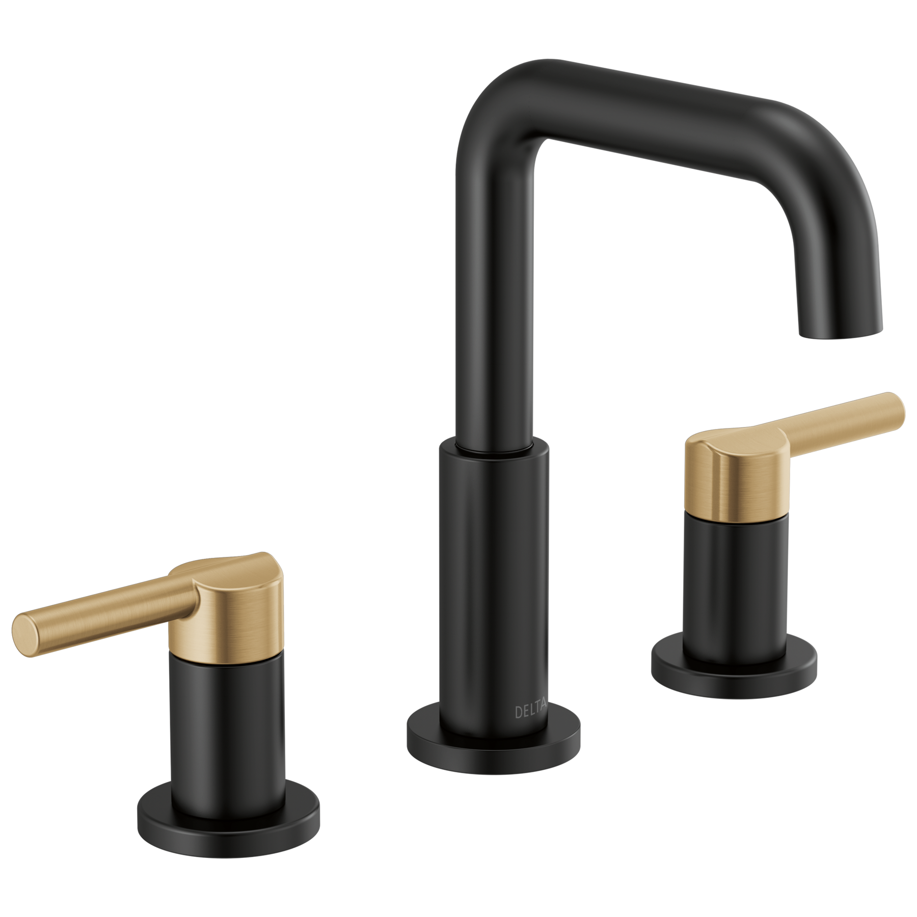 DELTA FAUCET Delta 35849LF-GZ Nicoli Lavatory Faucet Widespread 6-16 Inch Spread 2 Lever ADA WaterSense 1.2 Gallons per Minute 8-3/16 Inch