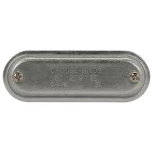 EATON Crouse-Hinds 670G Sheet Steel Wedge Nut Blank Cover With Internal Gasket 2-Inch