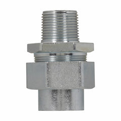 EATON Crouse-Hinds UNY505 Explosionproof Conduit Union, 1-1/2 in, Feraloy Iron Alloy, Electro-Galvanized