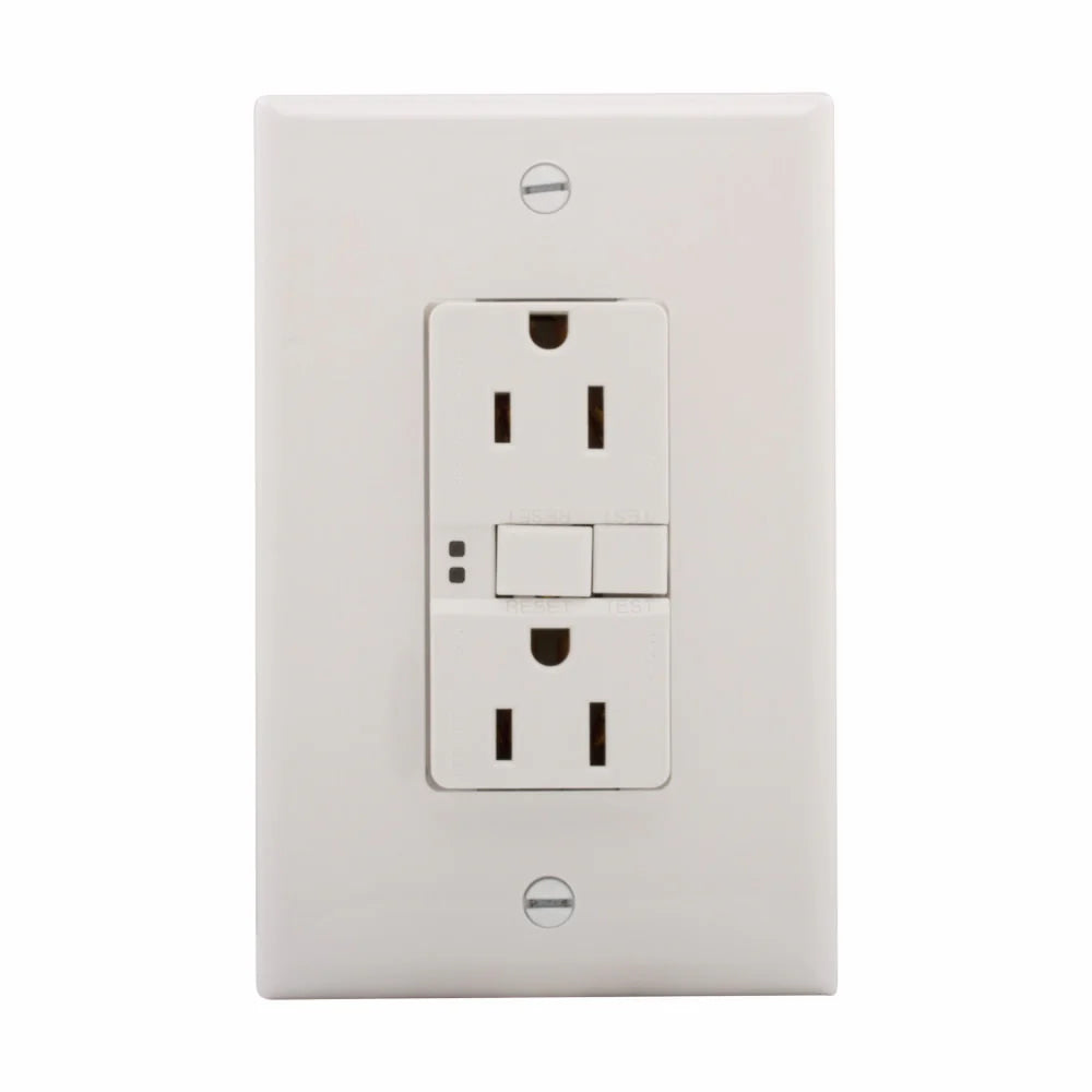 EATON EATON SGF15W SELF-TEST GFCI RECEPTACLE 125 VAC 15 A 2 POLES 3 WIRES