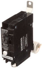 SIEMENS Siemens BF120A 1-Pole 20 Amp 120 VAC 10 kA Bolt-On Ground Fault Circuit Breaker
