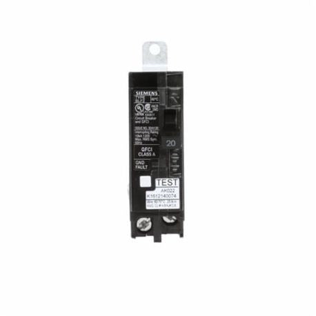 SIEMENS Siemens BF120A 1-Pole 20 Amp 120 VAC 10 kA Bolt-On Ground Fault Circuit Breaker