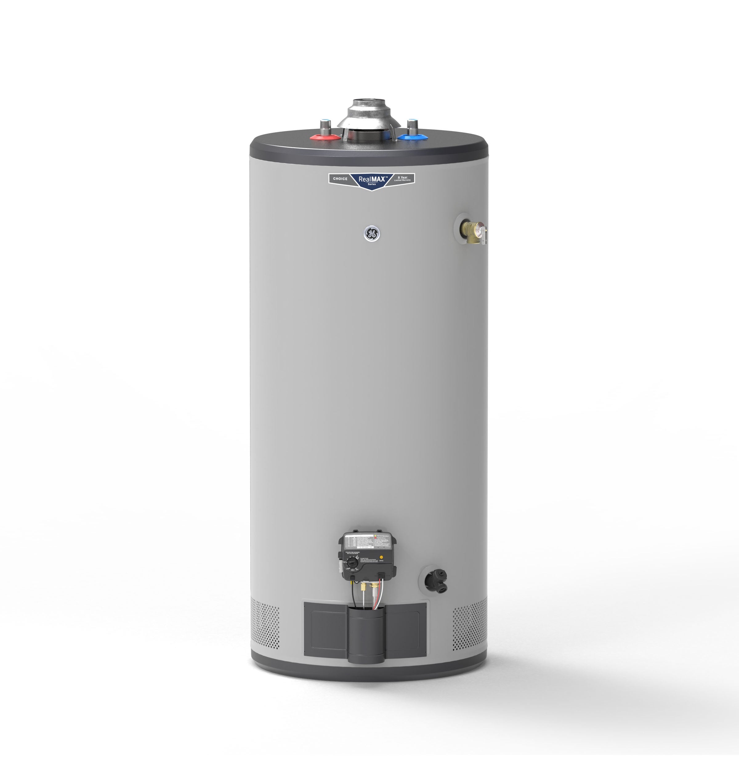 GENERAL ELECTRIC GE GG40S08BXR RealMAX Choice 40-Gallon Short Natural Gas Atmospheric Water Heater