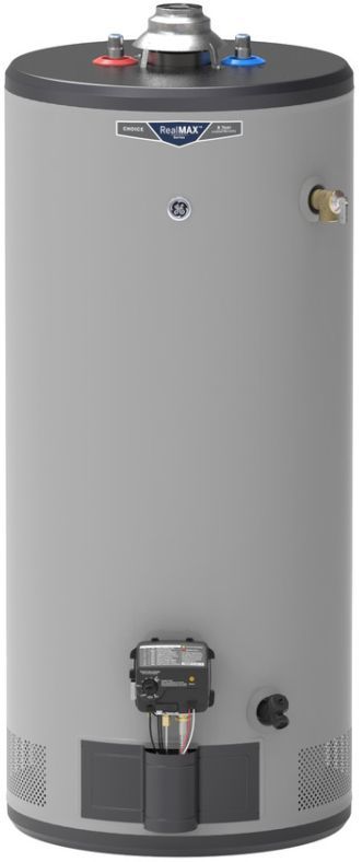 GENERAL ELECTRIC GE GG40S08BXR RealMAX Choice 40-Gallon Short Natural Gas Atmospheric Water Heater