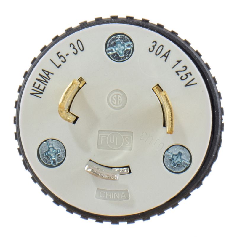 HUBBELL Wiring L530P Nema L5-30P Plug 125 Volt 30 Amp