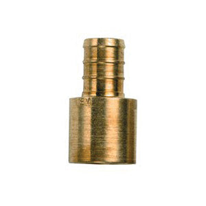 SIOUX CHIEF Sioux Chief 644XG2 PowerPEX 1/2 in. Brass PEX Crimp x 1/2 in. Female Sweat Adapter