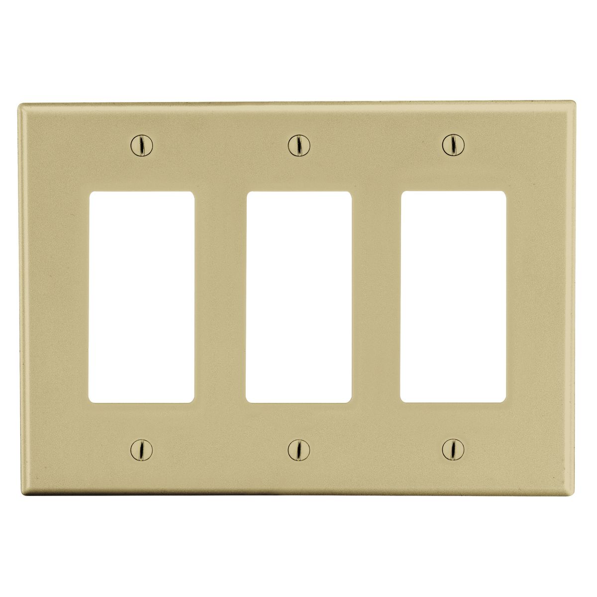 HUBBELL Hubbell Wiring Device-Kellems P263I Wallplate, 3-G, 3) DEC,