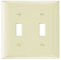 LEGRAND Legrand-Pass & Seymour SP2-I Plate Plastic 2gang 2toggle Without Line Ivory