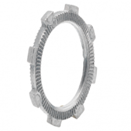 BRIDGEPORT FITTINGS Bridgeport 102-DC Rigid Zinc Die Cast Locknut, 3/4 Inch
