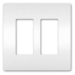 LEGRAND Pass & Seymour RWP262W Screwless Wallplate 2-Gang White