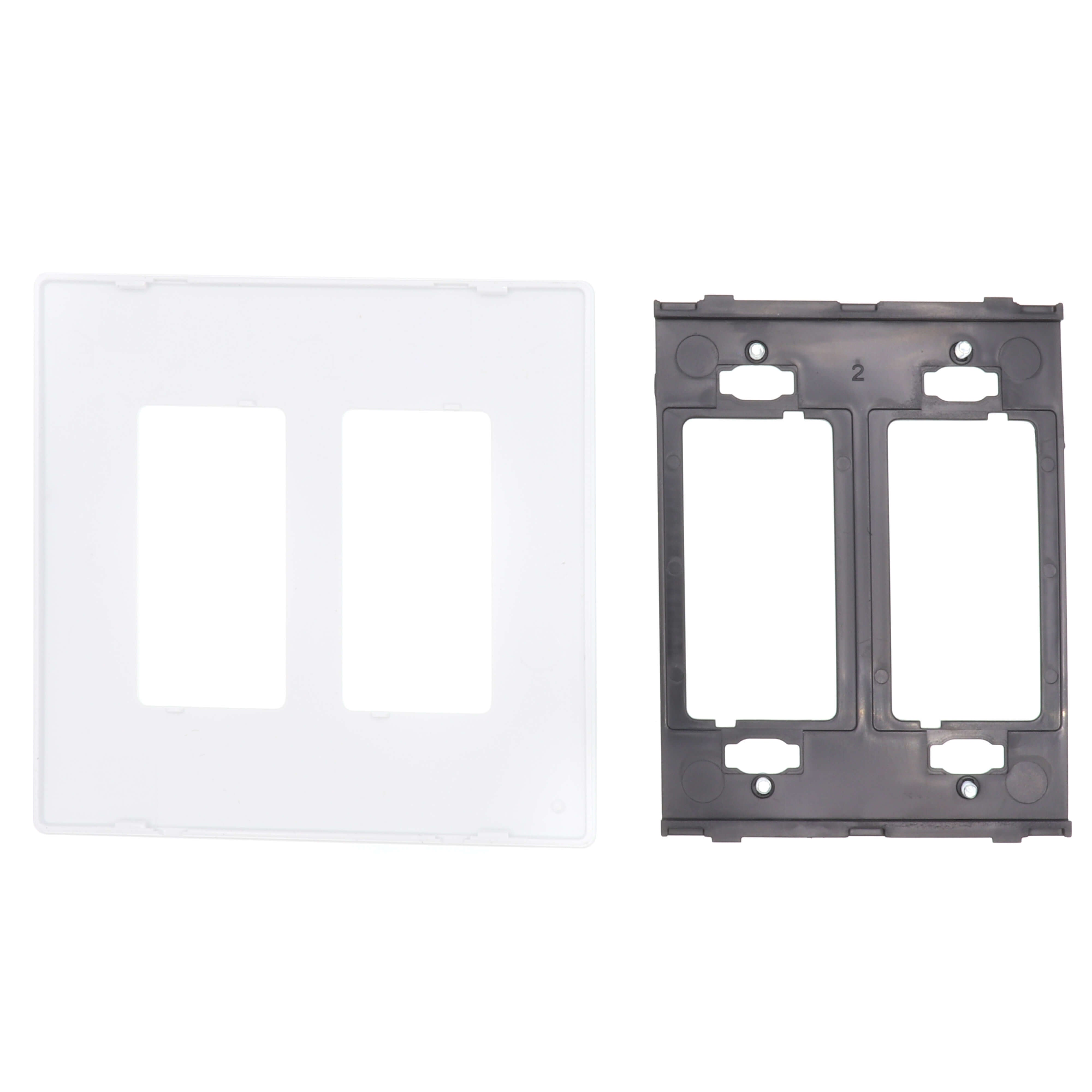LEGRAND Pass & Seymour RWP262W Screwless Wallplate 2-Gang White