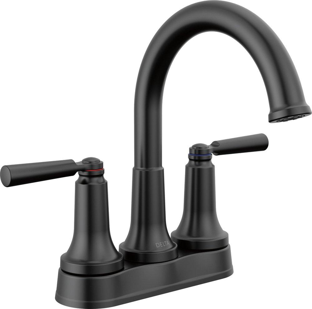 DELTA FAUCET Delta Faucet 2535-BLMPU-DST Two Handle Centerset Bathroom Sink Faucet
